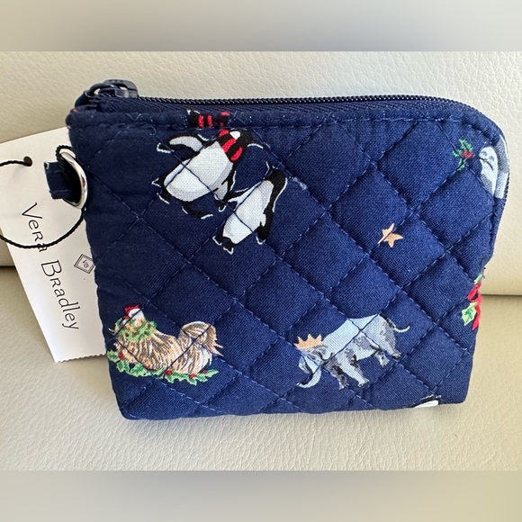🐧❄️ NWT Vera Bradley Coin Purse in Snow Globe Motifs ❄️🐧 - Picture 2 of 8